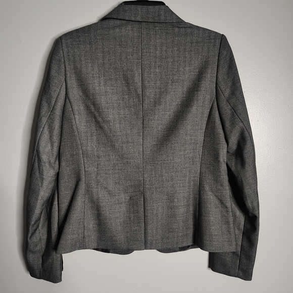 Banana Republic Charcoal Gray Blazer Suit Women Size 6 Stretch Workwear NEW - Picture 5 of 12